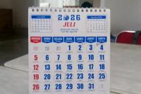Ilustrasi - kalender bulan Juli 2026 (Foto: Vaza/Katakini.com)