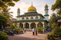 Ilustrasi lingkungan masjid