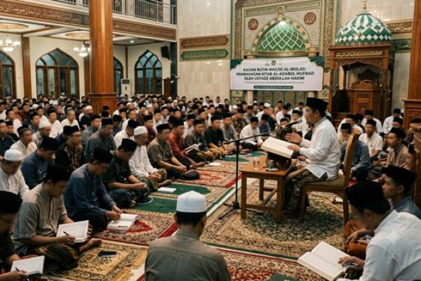Ilustrasi kajian di masjid 