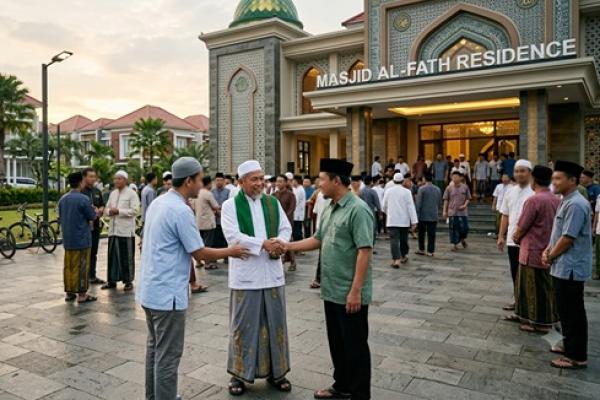 Ilustrasi imam sapa jamaah 