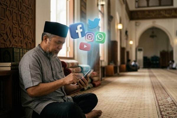 Ilustrasi dakwah di sosmed 