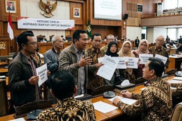 Ilustrasi menyampaikan aspirasi 