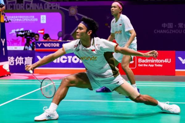Pasangan ganda putra Indonesia Fajar Alfian/Muhammad Shohibul Fikri (Foto: Ist) 