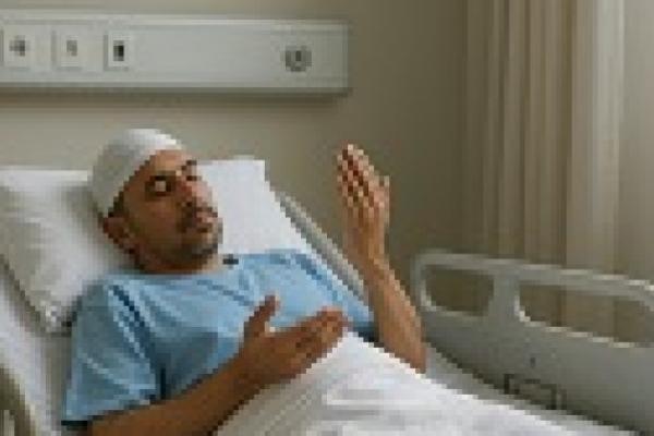 Ilustrasi foto berdoa ketika sakit 