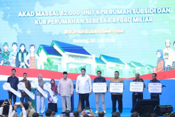 Acara Akad Massal 62.000 unit KPR Rumah Subsidi. 