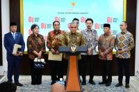 Ketua MPR RI Ahmad Muzani bersama jajaran Pimpinan MPR RI bertemu Presiden Prabowo Subianto di Istana Kepresidenan, Jakarta, Senin (Foto: Humas MPR)