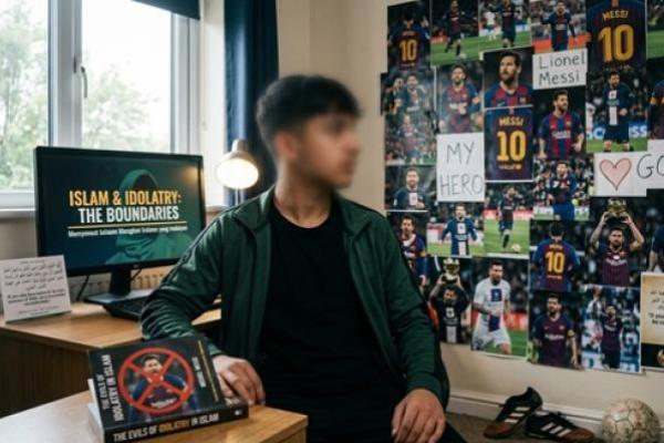 Ilustrsi foto mengidolakan non muslim 