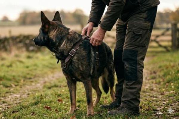 Ilustrasi foto anjing penjaga ladang 