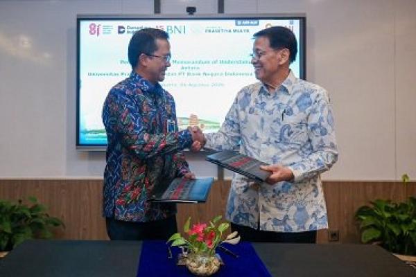 BNI memperkuat penetrasi layanan di sektor pendidikan melalui kerja sama dengan Universitas Prasetiya Mulya (Foto: BNI) 