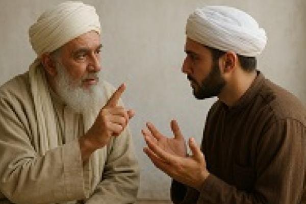 Ilustrasi foto belajar dari seorang sufi 