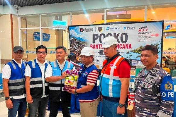 Posko bantuan kemanusiaan bagi korban gempa Nusa Tenggara Timur (NTT). Foto: pelni/katakini 