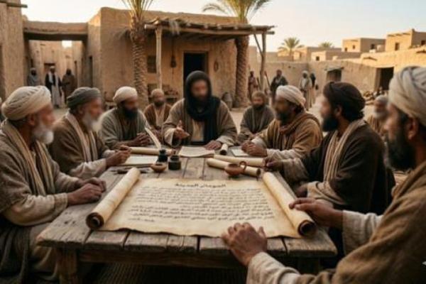 Ilustrasi foto diskusi para ulama 