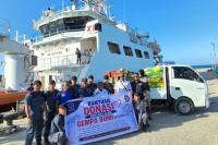 Bantuan logistik yang disalurkan Direktorat Jenderal Perhubungan Laut Kementerian Perhubungan melalui Kapal Negara (KN) NIPA milik Distrik Navigasi Tipe A Kelas II Kupang. Foto: hubla/katakini