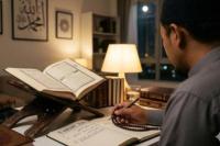 Ilustrasi foto belajar Al quran dan tafsir