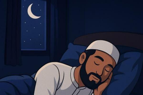 Ilustrasi - tidur setelah subuh (Foto: AI) 