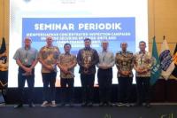 Direktur Jenderal Perhubungan Laut Muhammad Masyhud (tiga dari kiri) dalam Seminar Periodik Persiapan Concentrated Inspection Campaign (CIC) Tahun 2026 di Bogor, Jawa Barat, Kamis (27/8/2026). Foto: djpl/katakini