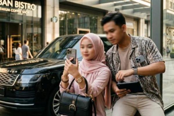 Ilustrasi foto pamer barang mewah 