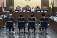 Suasana sidang korupsi kuota haji di Pengadilan Tipikor Jakarta Pusat.