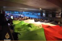 Ribuan orang di Slovenia menolak keberadaan Kedutaan Besar Israel di Slovenia (Foto: Tangkapan Layar/Aljazeera)