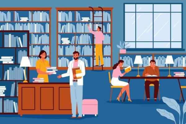 Ilustrasi - Hari Kunjung Perpustakaan setiap 14 September (Foto: Freepik) 