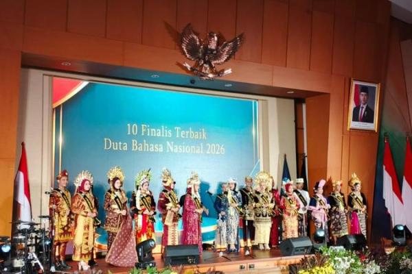 Ini daftar 10 Finalis Terbaik Duta Bahasa Nasional tahun 2026 dari berbagai Provinsi yang ada di Indonesia (Foto: Vaza/Katakini) 