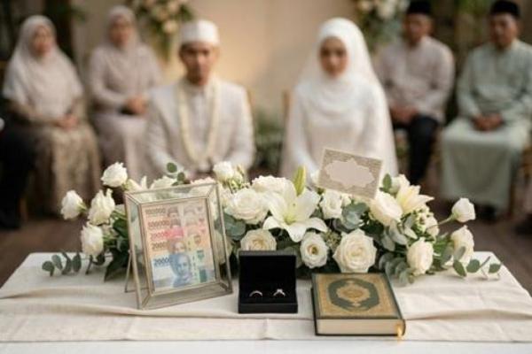 Ilustrasi foto mahar pernikahan 