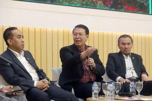 Diskusi Dialektika Demokrasi bertema Kapal Penumpang Tenggelam Lagi, Bagaimana Solusinya? di Kompleks Parlemen, Senayan, Jakarta, Selasa (22/9/2026). Foto: elvis/kwp/katakini 