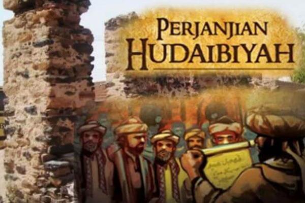 Ilustrasi perjanjian Hudaibiyah 