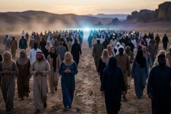 Ilustrasi foto mengikuti syafaat Rasulullah SAW 