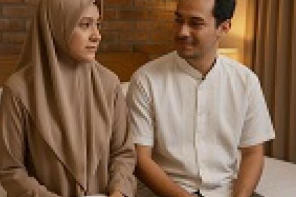 Ilustrasi suami istri di kamar 