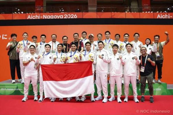 Tim bulu tangkis Indonesia berhasil membawa pulang enam medali pada ajang Asian Games Aichi-Nagoya 2026 (Foto: Ist) 