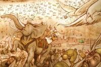Ilustrasi pasukan gajah dan burung Ababil