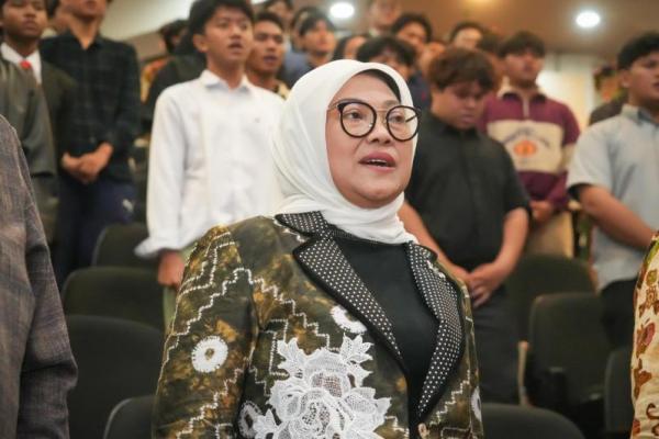 Anggota Badan Pengkajian MPR RI, Dr. Hj. Ida Fauziyah di Ruang Teater Lantai 2 kampus UIN Syarif Hidayatullah Jakarta, Tangerang Selatan, Banten, Rabu (Foto: Humas MPR) 