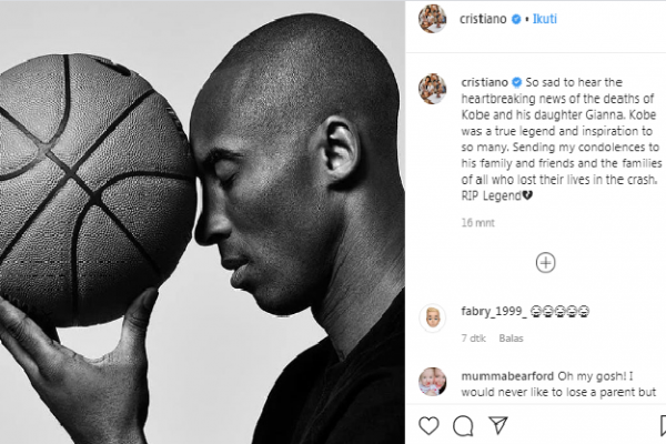 Mendiang Kobe Bryant di Mata Cristiano Ronaldo