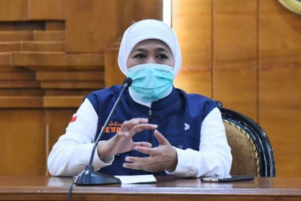  Khofifah:"Kami Bersyukur Beberapa  Pasien Negatif Covid-19"