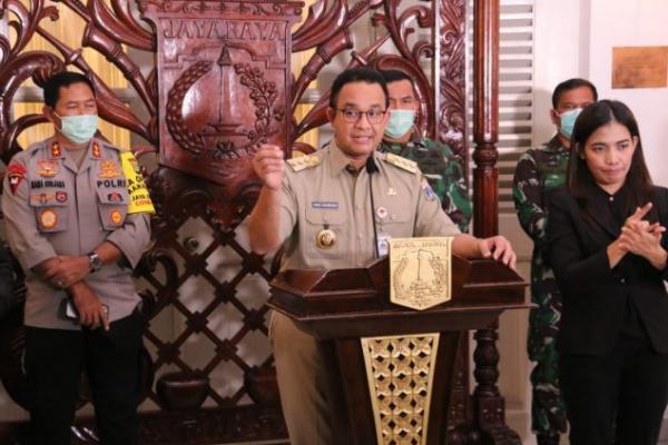    Tekan Laju Penularan Corona, Anies  Perpanjang Lagi PSBB Transisi