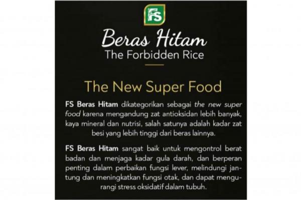 Food Station Luncurkan Beras Hitam, Ini Manfaatnya Bagi Kesehatan