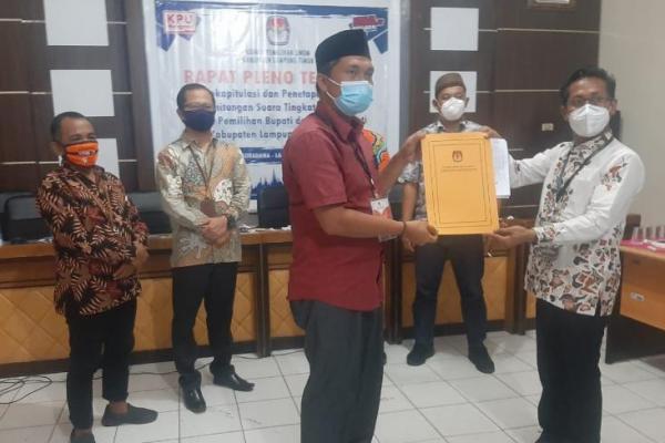 Pasangan DA-DI Menangi Pilkada Lampung Timur Hasil Rekapitulasi Suara KPU