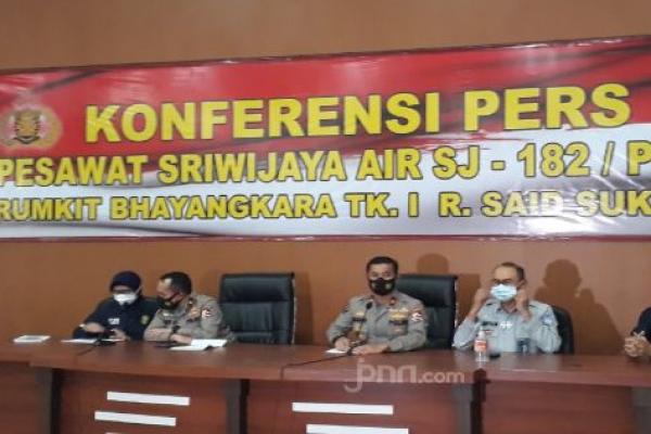 Tim DVI Polri Kembali Identifikasi 6 Korban Pesawat Sriwijaya Air