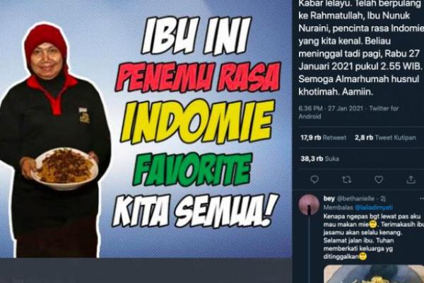 Pecinta Mie Instan Berduka, Peracik Bumbu Mie Instan Meninggal