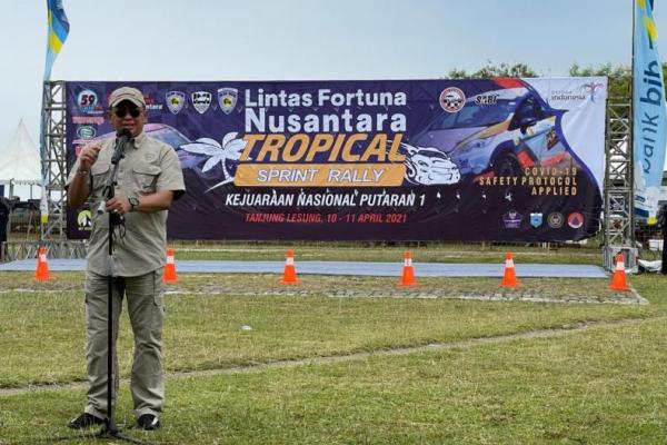 Bamsoet Buka Kejuarnas Seri-1 Sprint Rally Tropical Tanjung Lesung Banten 2021
