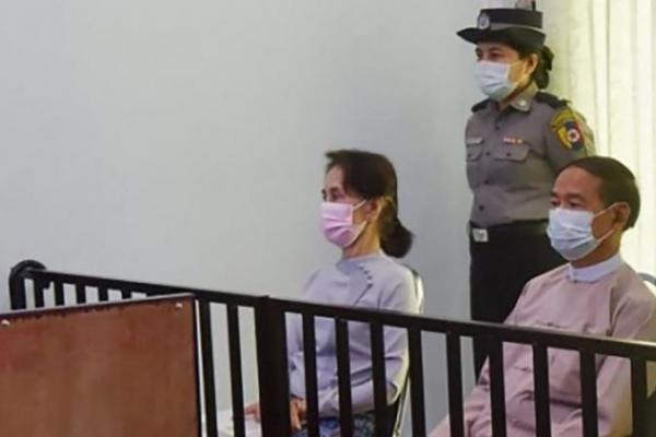 Junta Militer Myanmar Jatuhkan Hukuman 20 Tahun pada Orang Terdekat Aung San Suu Kyi 