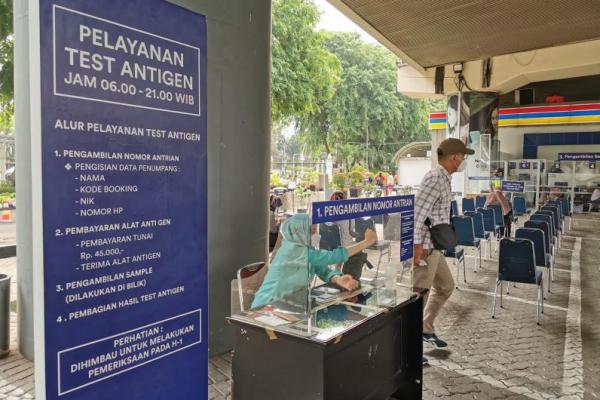 KAI Imbau Penumpang Perhatikan Jadwal Layanan Antigen di Stasiun Gambir dan Pasar Senen