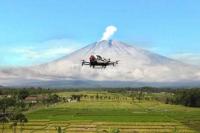 Polri Gunakan Drone EHang 216 Tinjau Lokasi Terdampak Erupsi Semeru