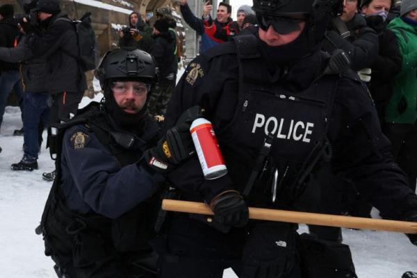 Bersihkan Area Parlemen, Polisi Kanada Tangkap 170 Demonstran