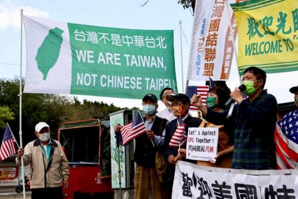 China Mencela Kunjungan Delegasi AS yang Tiba di Taiwan