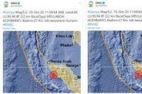 Warga Panik, Gempa Magnitudo 5,2 Guncang Meulaboh Aceh Barat 