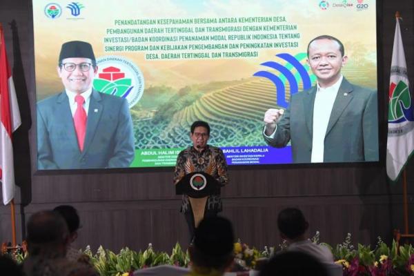 Gandeng BKPM, Gus Halim Permudah Kerjasama BUM Desa dan Investor