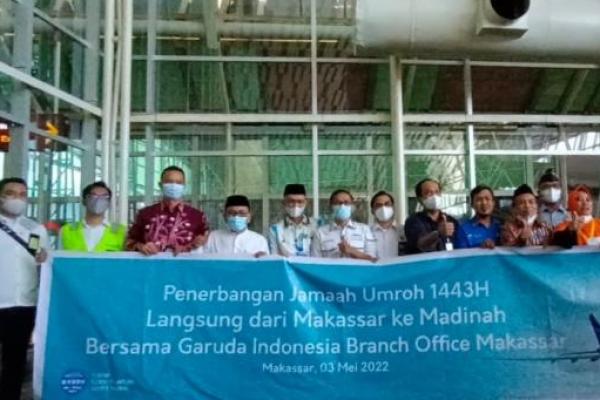 Dukung Kegiatan Umroh, Garuda Buka Kembali Penerbangan Makassar-Madinah 