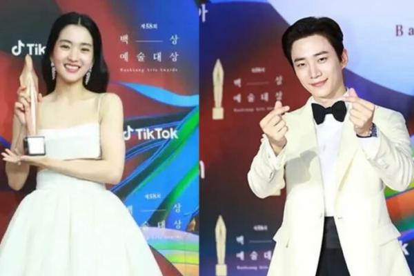 Aktor Lee Jun-ho dan Kim Tae-ri Dinobatkan Sebagai Pemenang TikTok Popularity Award 2022